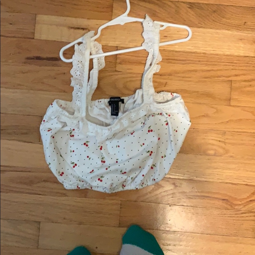 Crop top cherries from forever 21